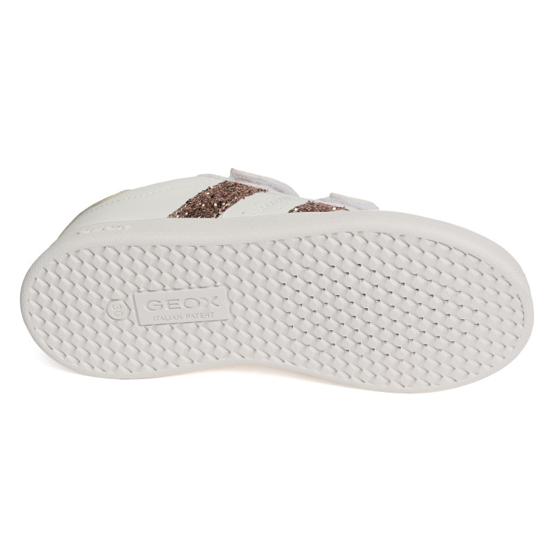 J ECLYPER A Blanc Or, Sneakers basses Geox