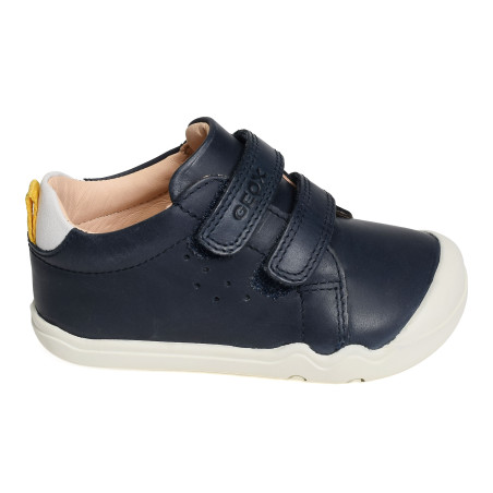 B STEPPIEUP BOY A Marine Jaune, Chaussures à Scratch Geox