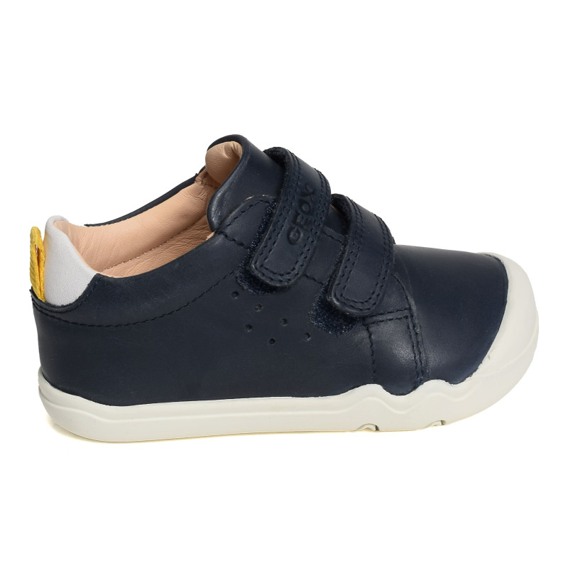 B STEPPIEUP BOY A Marine Jaune, Chaussures à Scratch Geox