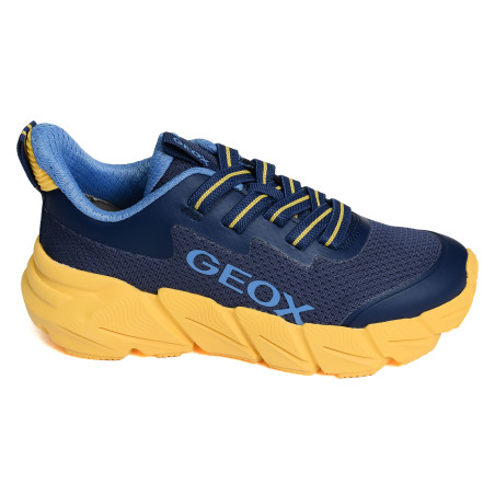 J FLEXYPER FAST A Bleu Jaune, Baskets running Geox