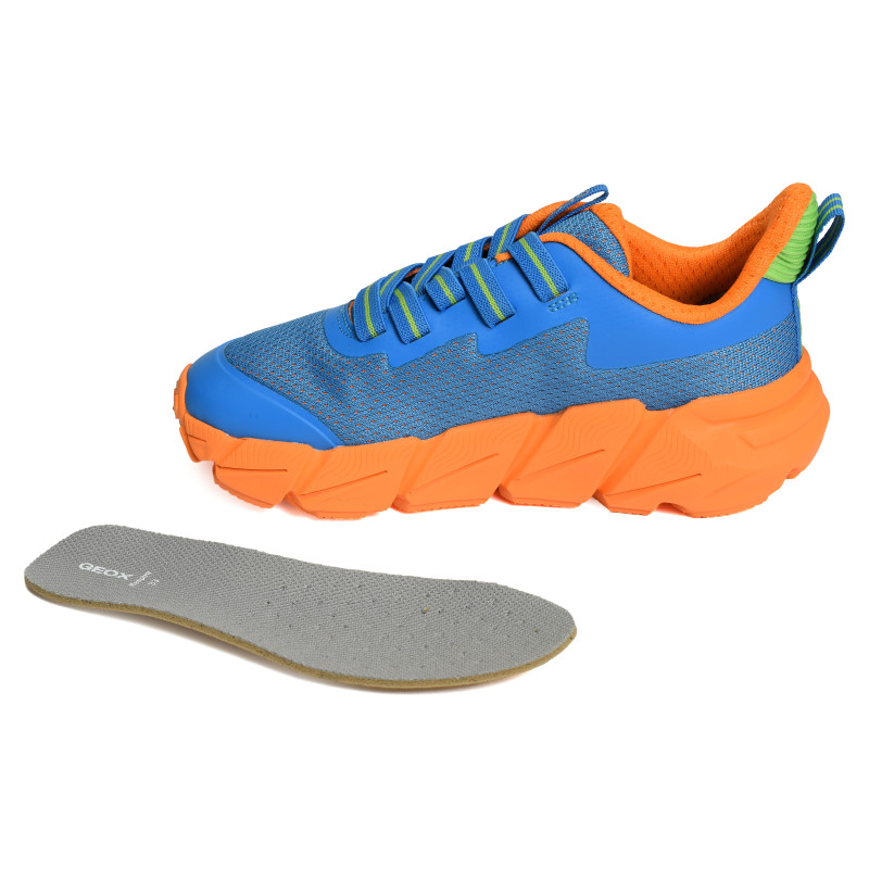 J FLEXYPER FAST A Bleu Orange, Baskets running Geox