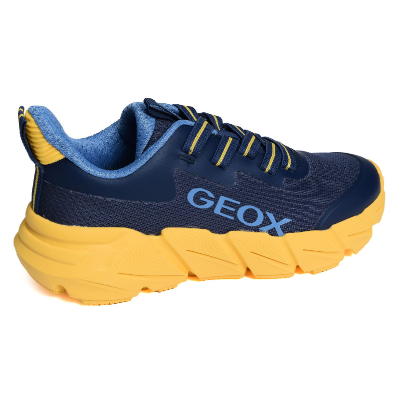 J FLEXYPER FAST A Bleu Jaune, Baskets running Geox