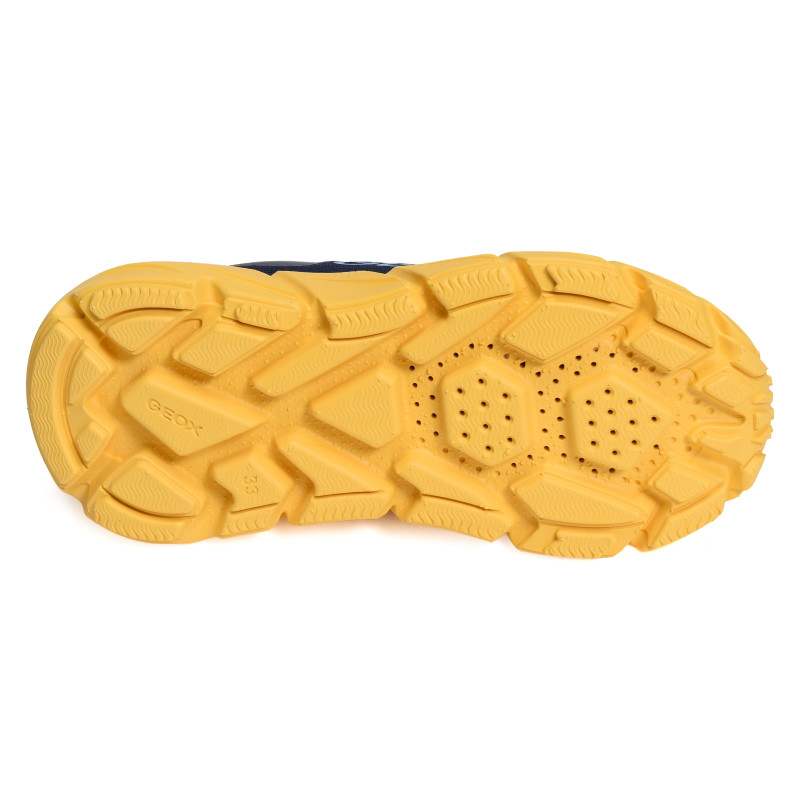 J FLEXYPER FAST A Bleu Jaune, Baskets running Geox