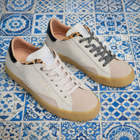 SC06 Beige Léopard, Sneakers basses 0-105