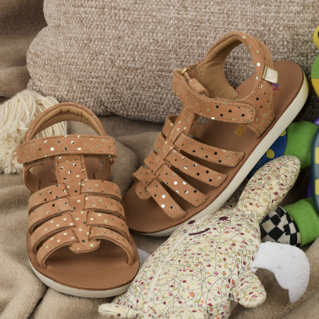 GOA SPART Camel, Sandales plates & Nu-Pieds Shoopom