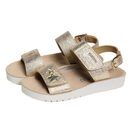 J S COSTAREI GA Or, Sandales plates & Nu-Pieds Geox