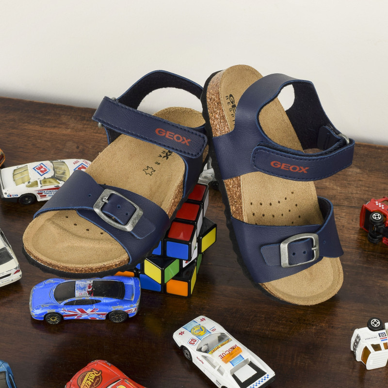 J GHITA BB Bleu, Sandales plates & Nu-Pieds Geox