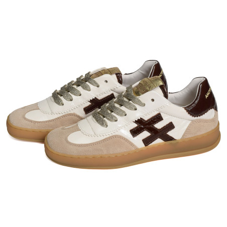 ICONIC 2 A032 Blanc Marron, Sneakers basses Another Trend