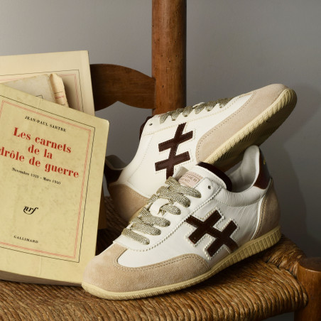 ATENAS A078 Blanc Marron, Sneakers basses Another Trend