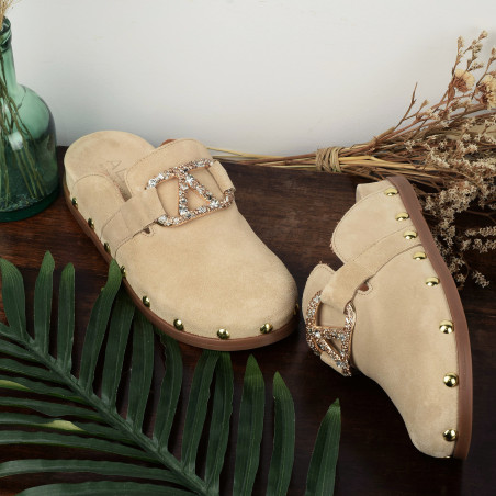 ALIVE 5394 Beige, Sabots Alpe