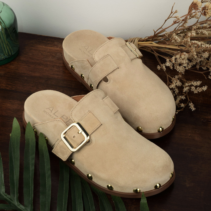 ALIVE 5395 Beige, Sabots Alpe