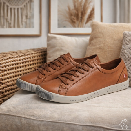 ISLA WASHED Brique, Sneakers basses Softinos