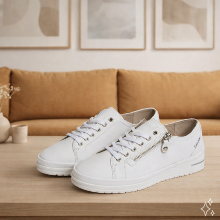 JUNE SOFTY Blanc, Sneakers basses Mephisto