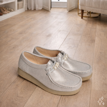 WALLABEE EVO SH Argent, Richelieus Clarks