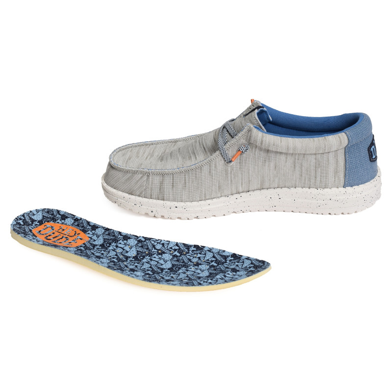 WALLY JERSEY Gris, Slip-On HeyDude
