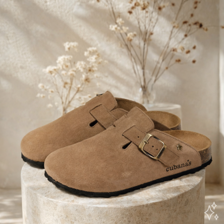 MARIA 101 Beige, Sabots Cubanas