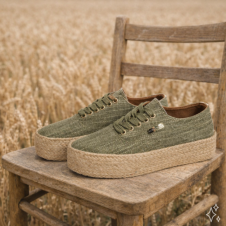 COSMIC Kaki, Espadrilles Les Tropéziennes