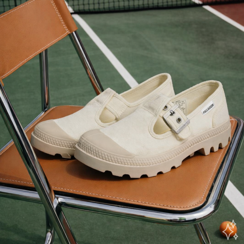 PAMPA MJANE WASHED Blanc, Chaussures basses Palladium