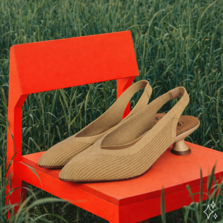 REINE 76626 Camel, Slingback Miss Elastic