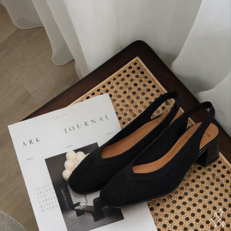 SALSA 76562 Noir, Slingback Miss Elastic