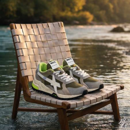 BREEZE 3M Kaki Gris, Baskets running W6YZ