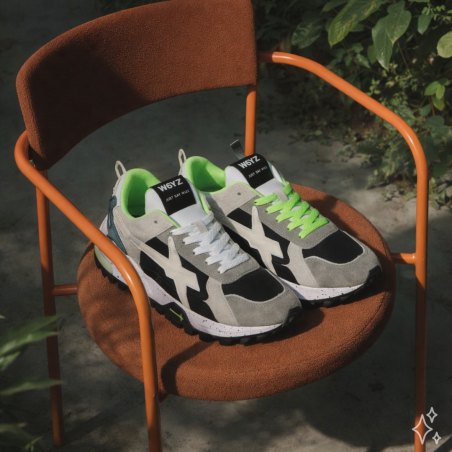 BREEZE 3M Gris Noir, Baskets running W6YZ