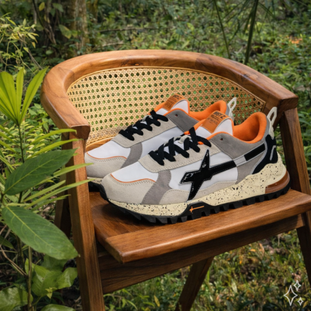 BREEZE 3M Gris Blanc, Baskets running W6YZ