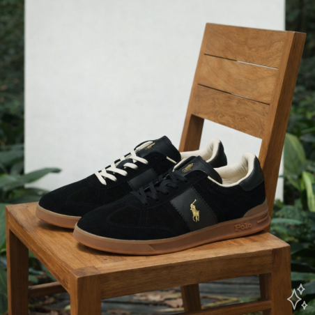 HERITAGE AERA Noir, Sneakers basses Polo Ralph Lauren