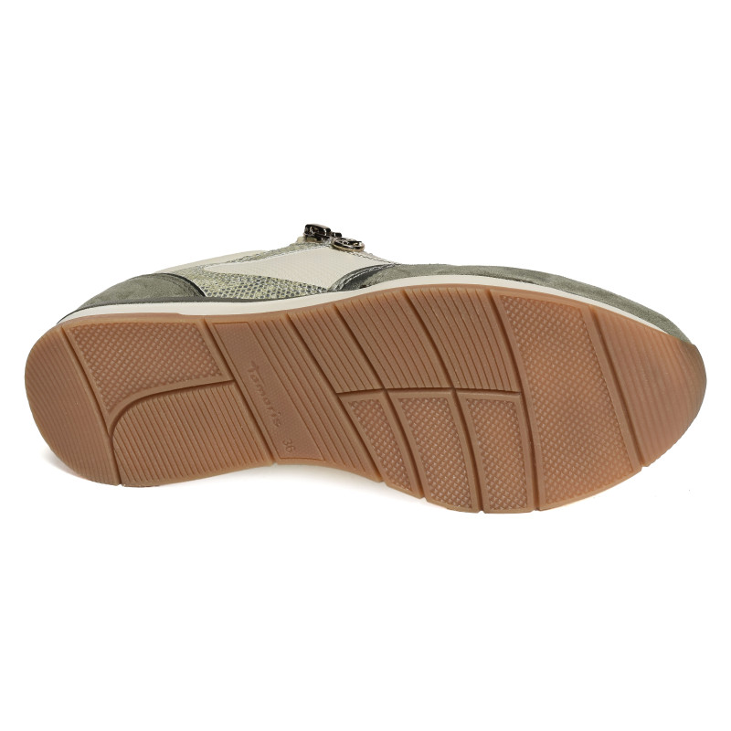 23613 Blanc Kaki, Baskets running Tamaris