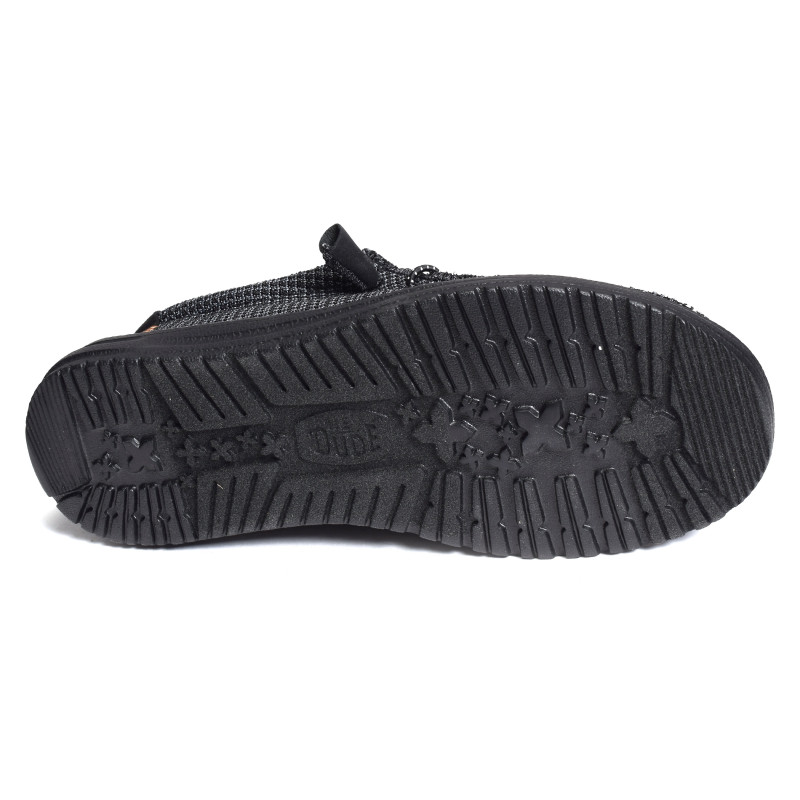 WALLY SPORT MESH Noir Noir, Slip-On HeyDude