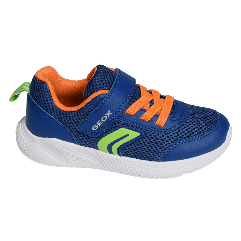 J SPRINTYE BA Bleu Orange, Baskets running Geox