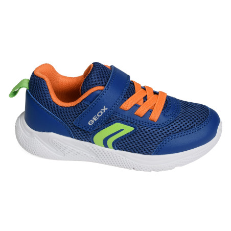 J SPRINTYE BA Bleu Orange, Baskets running Geox