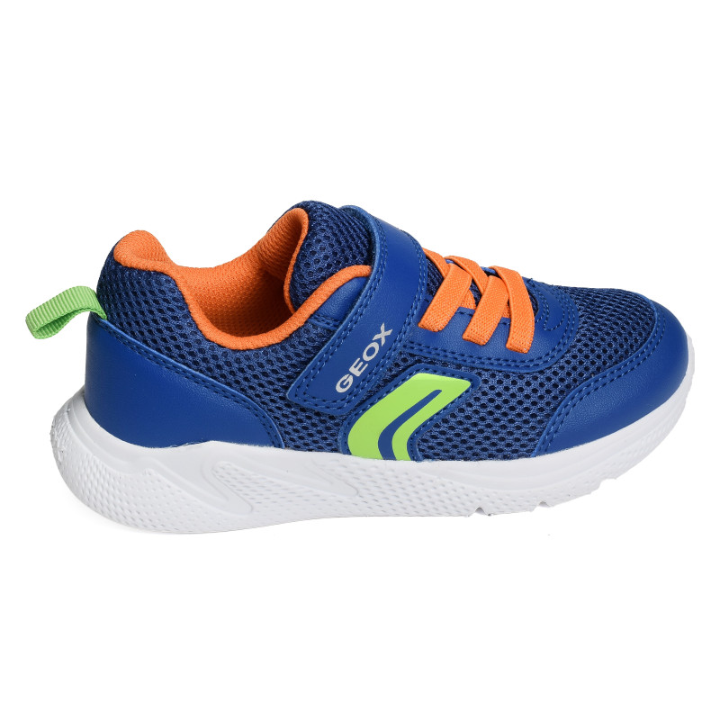 J SPRINTYE BA Bleu Orange, Baskets running Geox