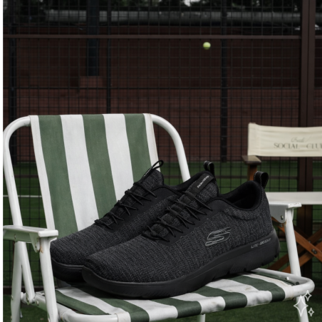 SUMMITS SORENZ Noir, Baskets running Skechers