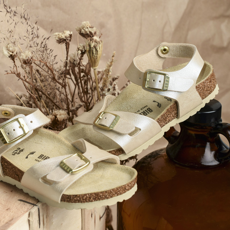 RIO Ecru, Sandales plates & Nu-Pieds Birkenstock