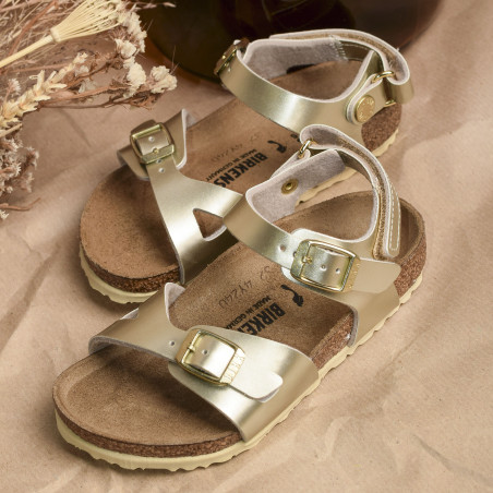 RIO AS Gold, Sandales plates & Nu-Pieds Birkenstock