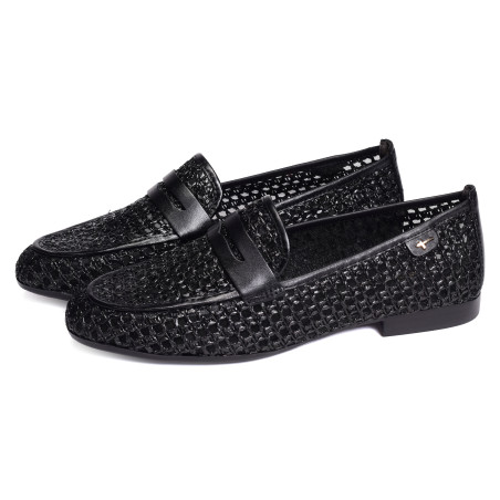 24232 Noir, Mocassins Tamaris