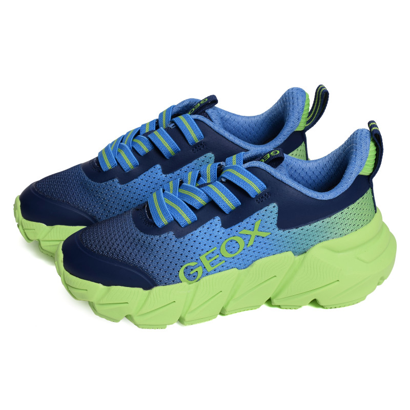 J FLEXYPER FAST A Vert Bleu, Baskets running Geox