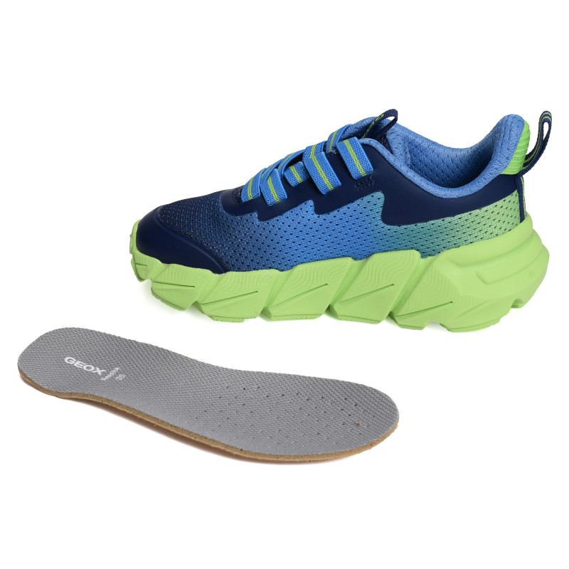 J FLEXYPER FAST A Vert Bleu, Baskets running Geox
