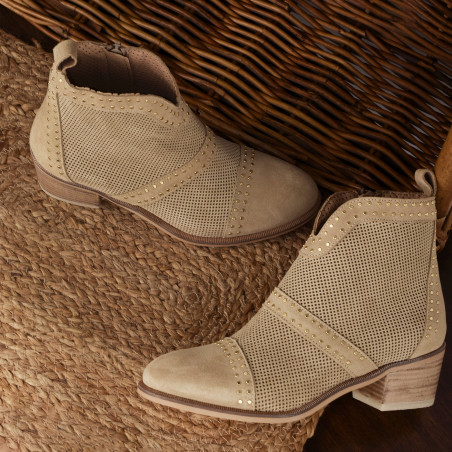 NELLY 5431 Beige, Bottines Alpe