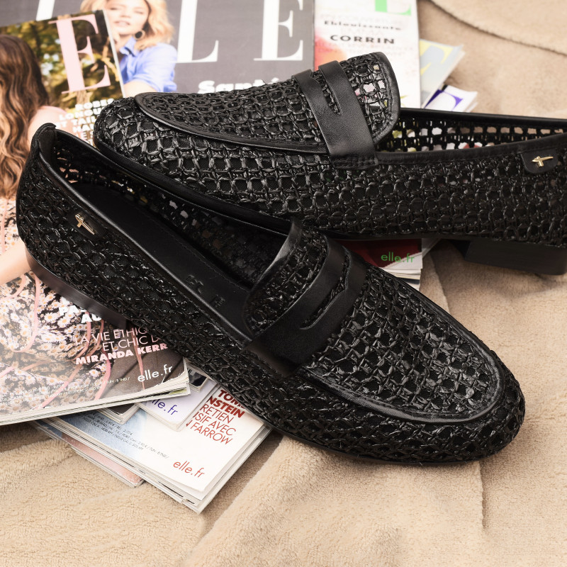 24232 Noir, Mocassins Tamaris