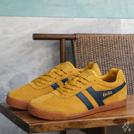 HARRIER SUEDE TRAINERS Jaune Marine, Sneakers basses Gola