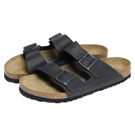 ARIZONA CUIR Noir, Mules Birkenstock