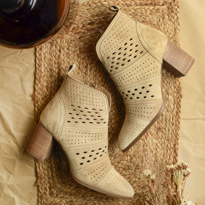 CITY 5385 Beige, Bottines Alpe