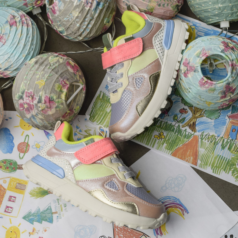 JOGGY SCRATCH GIRL Multicolore, Baskets running Shoopom