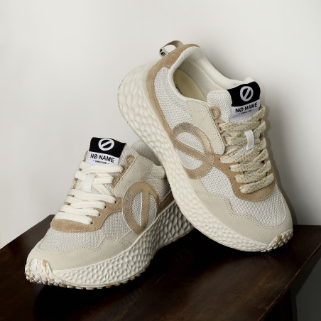 CARTER JOGGER Blanc Beige, Baskets running No Name