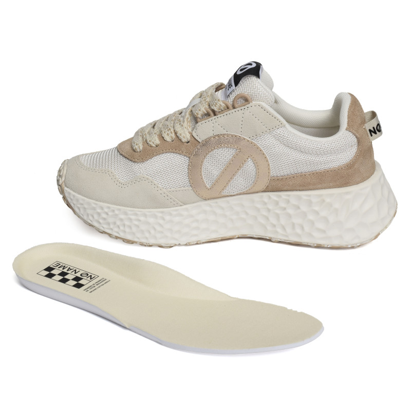 CARTER JOGGER Blanc Beige, Baskets running No Name