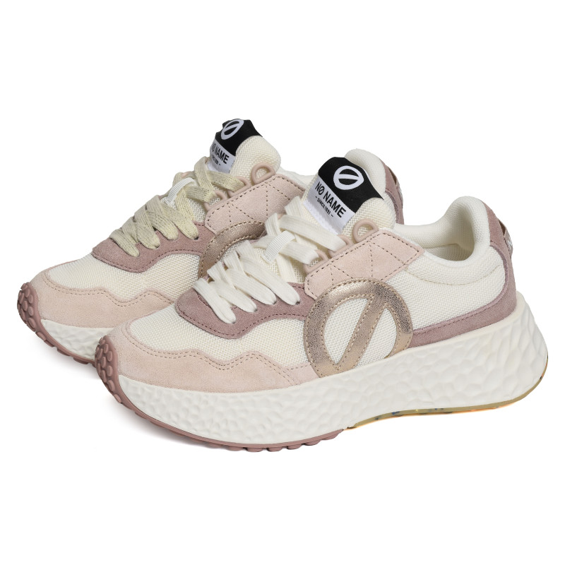 CARTER JOGGER Blanc Rose, Baskets running No Name