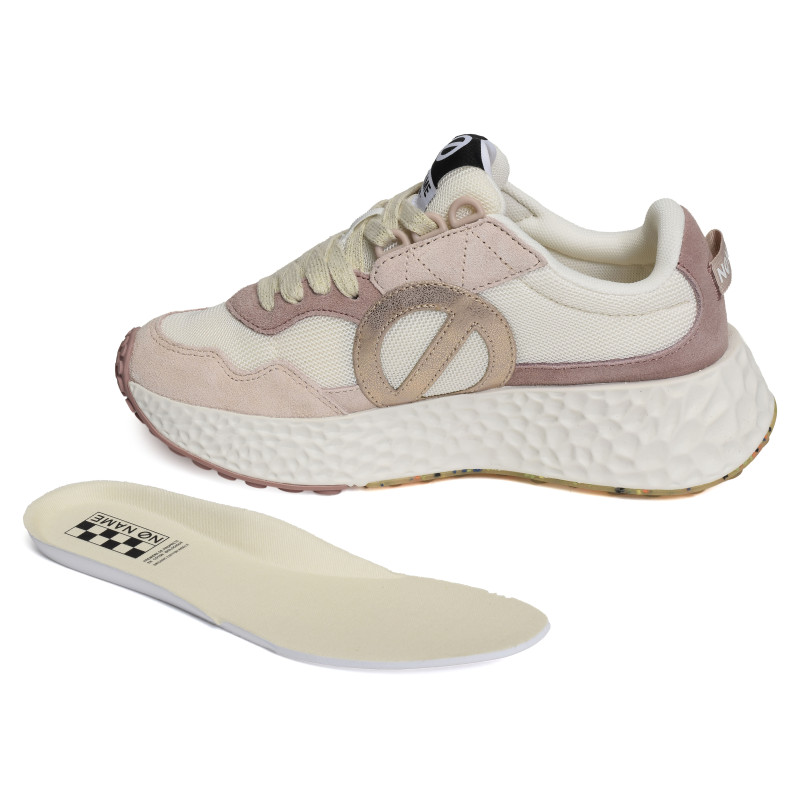 CARTER JOGGER Blanc Rose, Baskets running No Name