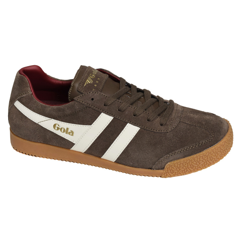 HARRIER SUEDE TRAINERS Marron Blanc, Sneakers basses Gola